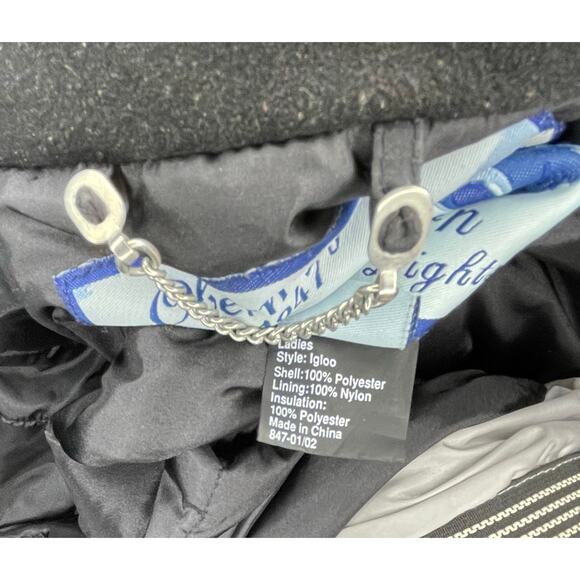 Obermeyer Northern Lights Igloo Ski Jacket Women’s 6 Black Retro Y2K Snowwear - Picture 10 of 11